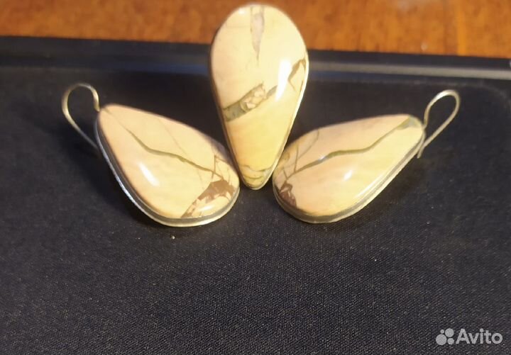 Набор серьги и кольцо