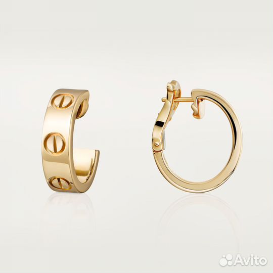 Серьги Cartier Love Желтое золото Ref. B8022500