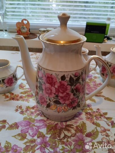 Сервиз чайный Розы Рига винтаж