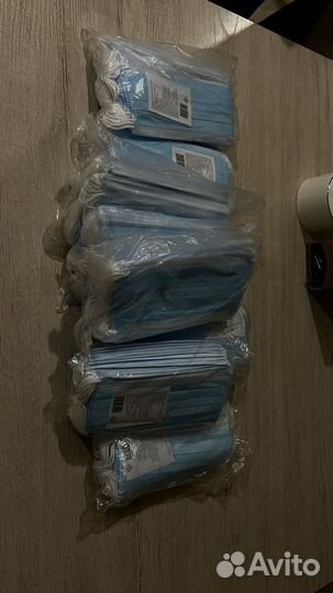 Маска одноразовая медицинская 50шт 7 пачек