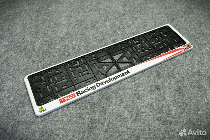 Рамка номера пластиковая с защелкой Eat Sleep TRD