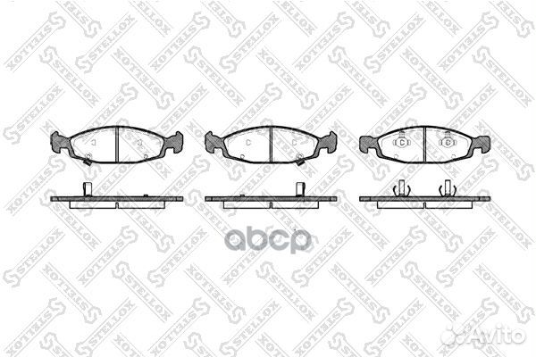 747 002B-SX колодки дисковые п. с антискр. пл
