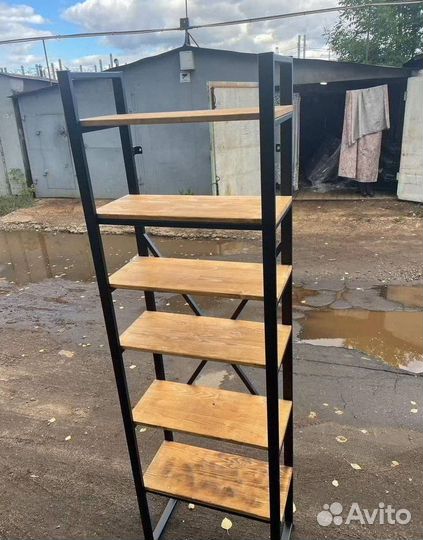 Этажерка металлическая в стиле лофт