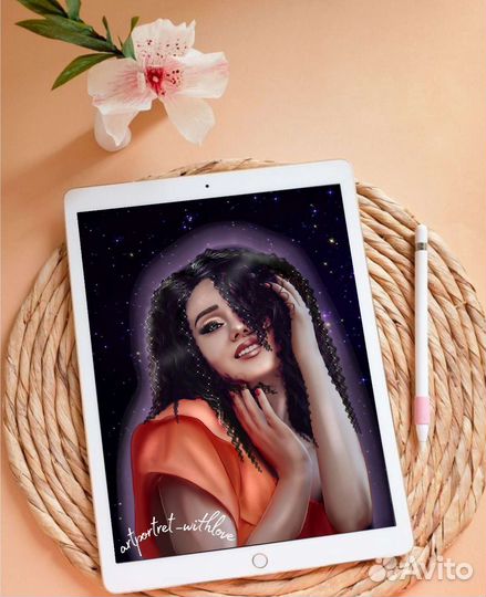 Портрет по фото на холсте/Печать на холсте