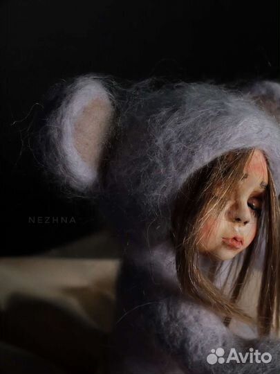 Валяная кукла ручной работы