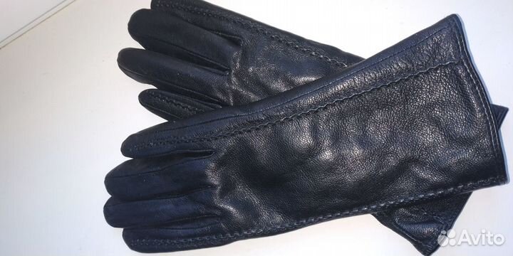 Перчатки женские новые кожаные размер 7