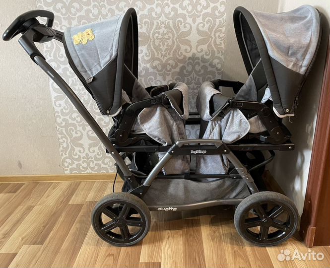 Коляска для двойни peg-perego