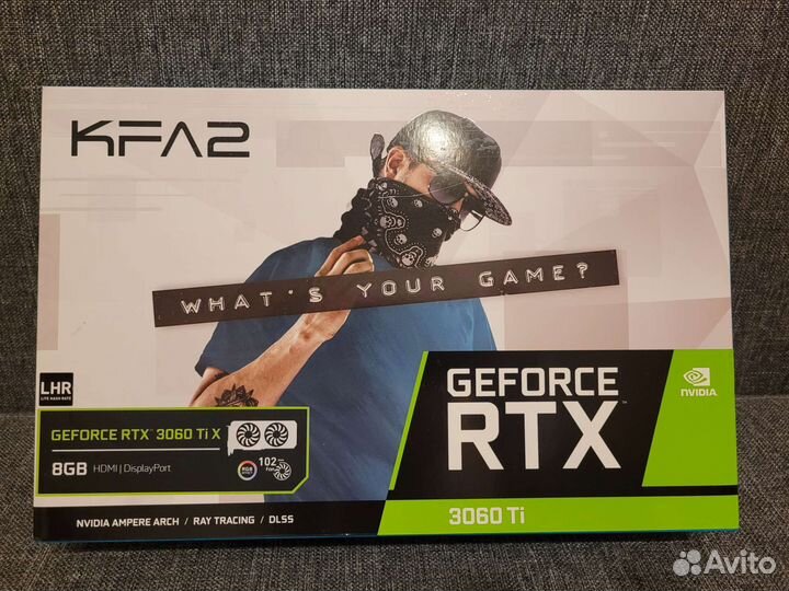 Видеокарта KFA2 GeForce RTX 3060 Ti X на гарантии