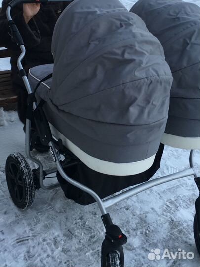 Коляска для двойни mikado tween 3 в 1