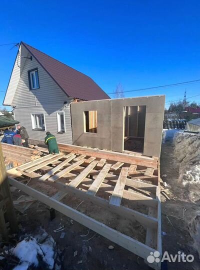 Строительство террас беседок пристроя веранд