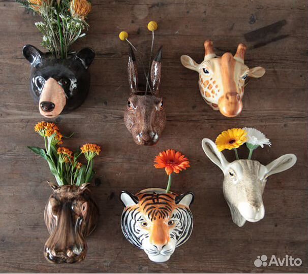 Кашпо-ваза керамическая мопс