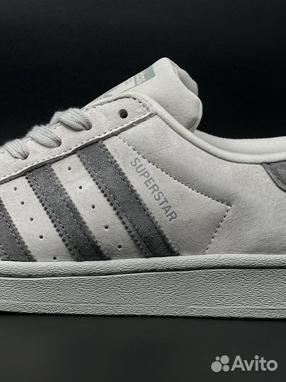 Кроссовки Adidas Superstar Reigning Champ серые