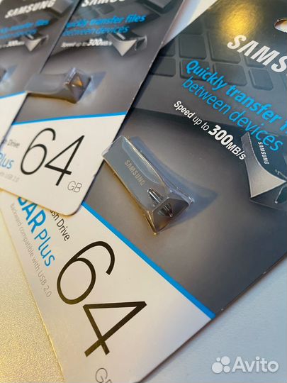 Флешка Samsung BAR Plus 3.1 USB Drive 64/128 gb