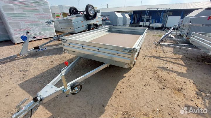 Прицеп мзса 817738 3м двухосный. Установка фаркопа