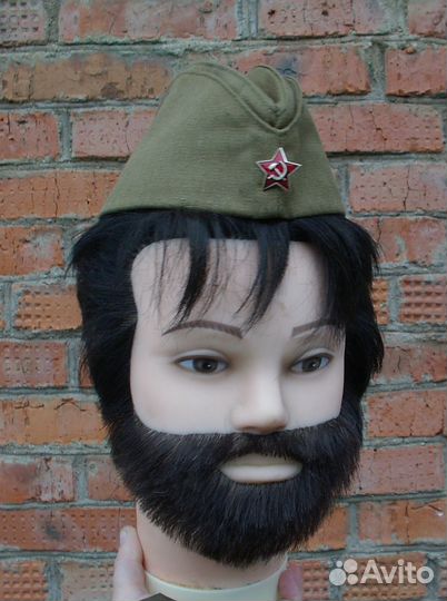 Солдатская пилотка со звездой военная форма