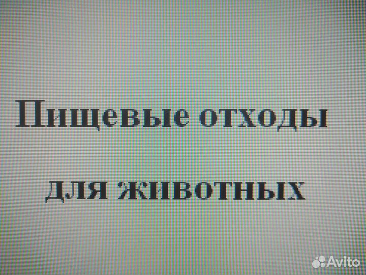 Пищевые отходы для животных