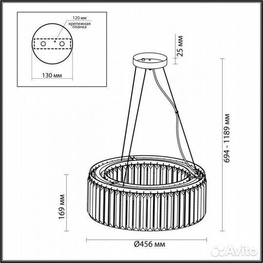 Подвесная люстра Odeon Light 4987/6