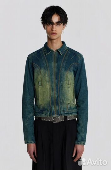 Джинсовка Jaded London Exhaust Sandblast Denim