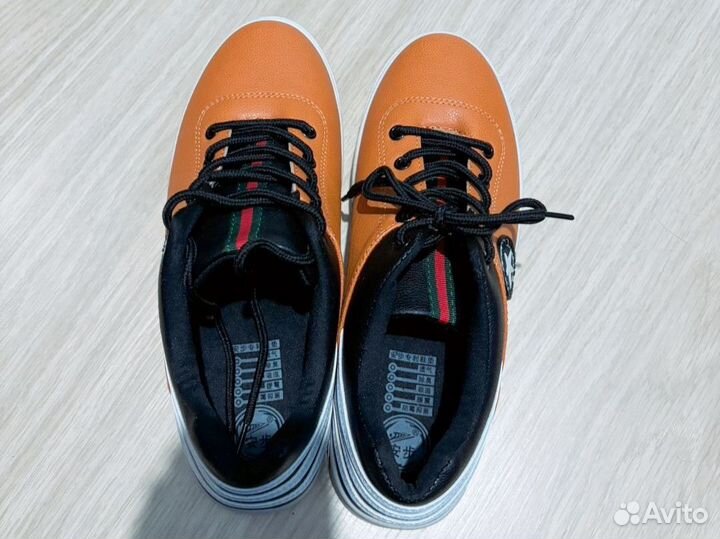 Мужские кожаные кеды 40-41 размер