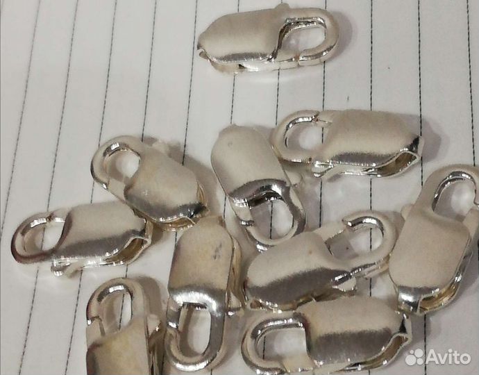 Карабины замки серебро