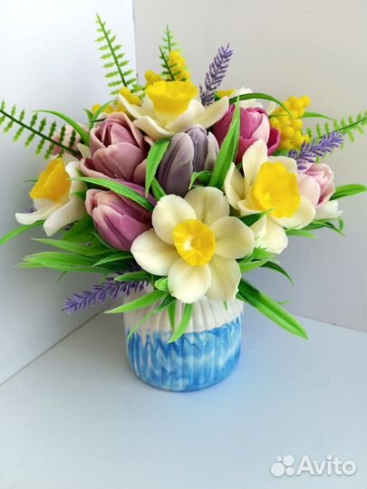 Букет цветов из мыла