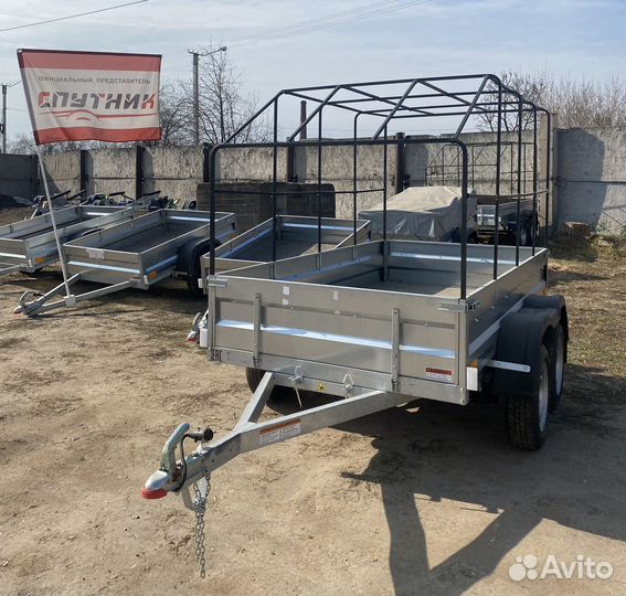 Прицеп 2х осный 2,5х1,3 Спутник с тентом