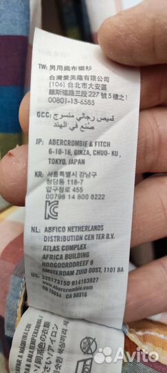 Рубашка мужская hollister