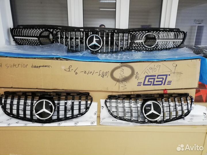 Решётка радиатора GT style для Mercedes E 212 213