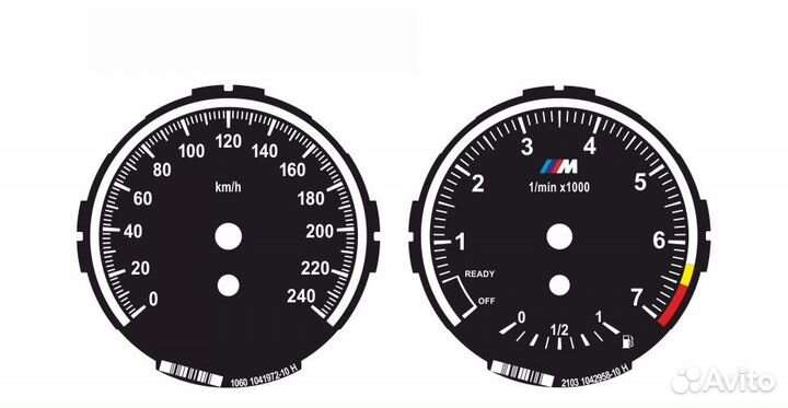 Шкалы приборов BMW 1 E87, E81, E82 (04-13)