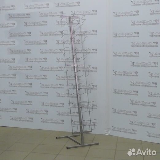 Стойка для CD/DVD одинарная на 10 карманов