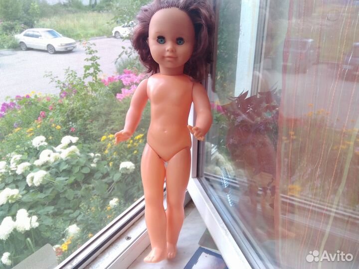 Кукла гдр, СССР, 50см улыбашка раунштайн в ремонт