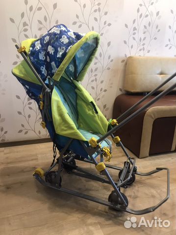 Сани коляска детские бу