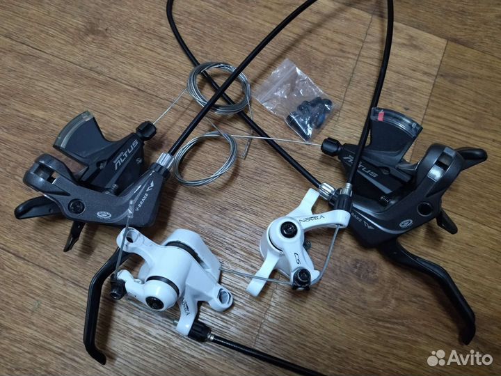 Комборучки+тормоза, гидравлические тормоза