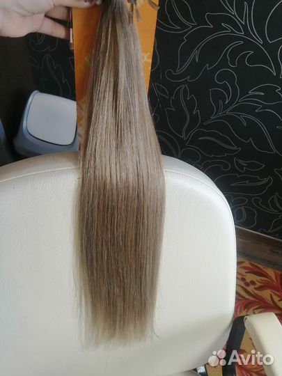 Волосы натуральные для наращивания 55 см