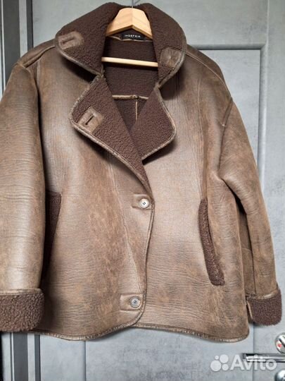 Дубленка, куртка, искусственная дубленка, s