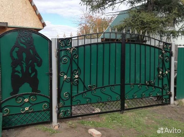 Установка забора из профнастила