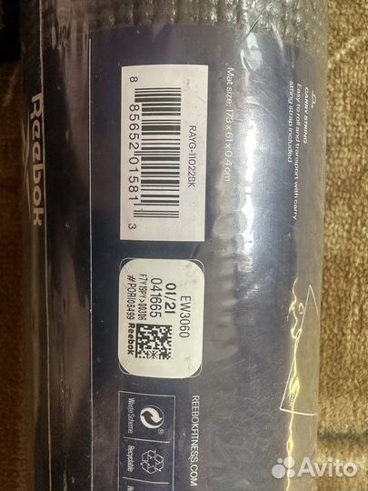 Коврик для йоги и фитнеса Reebok