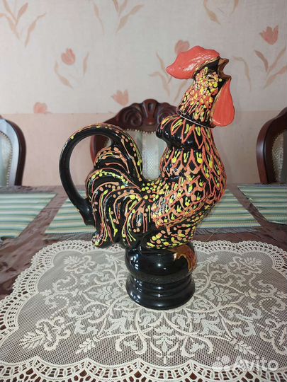 Петух графин кувшин штоф керамический
