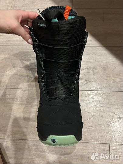 Сноубордические ботинки burton supreme mint/black