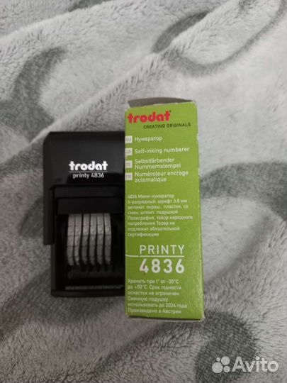 Нумератор Trodat, 3,8 мм, 6 разрядов, модель 4836