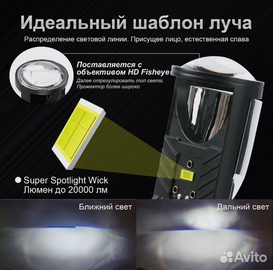 Автомобильные LED светодиодные лампы H4 Lupuauto