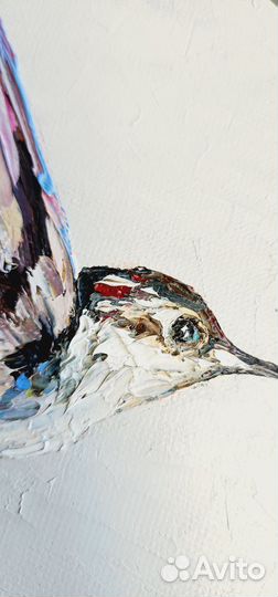 Картина маслом на холсте колибри