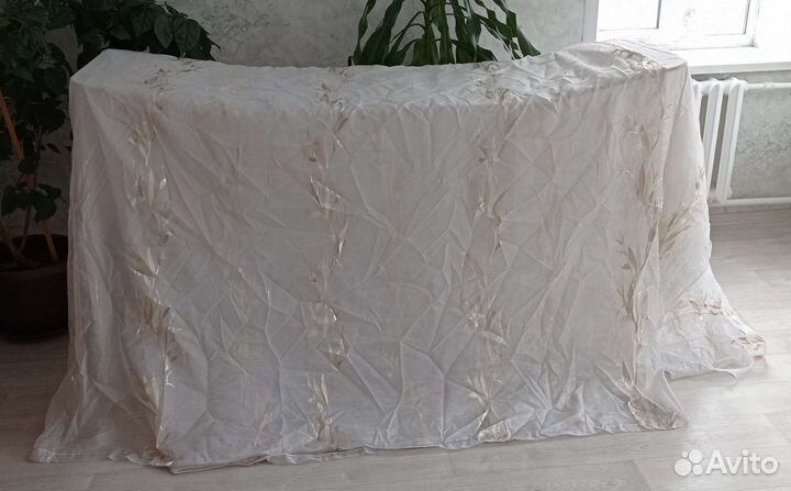 Тюль белесо-золотой 9,5 м