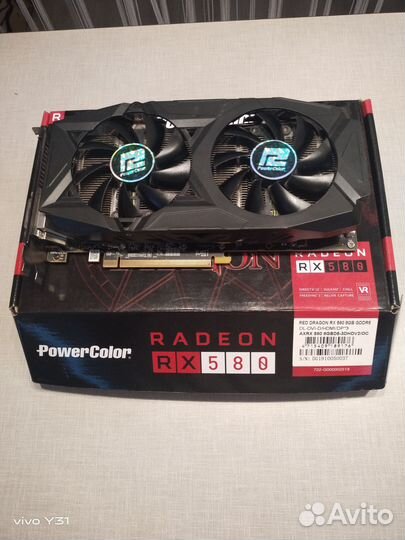 Видеокарта rx580 8gb