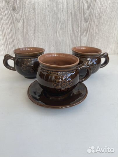 Чашки керамические винтажные