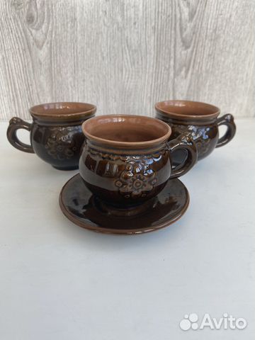 Чашки керамические винтажные