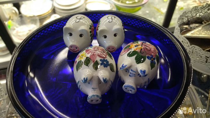 Хрюшка соль, перец, Винтаж, Германия