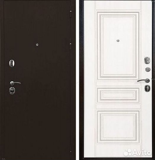 Дверь входная Троя цвет Бежевый шумо-изоляционная