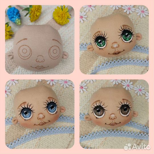 Заготовки текстильных кукол (3 куклы)