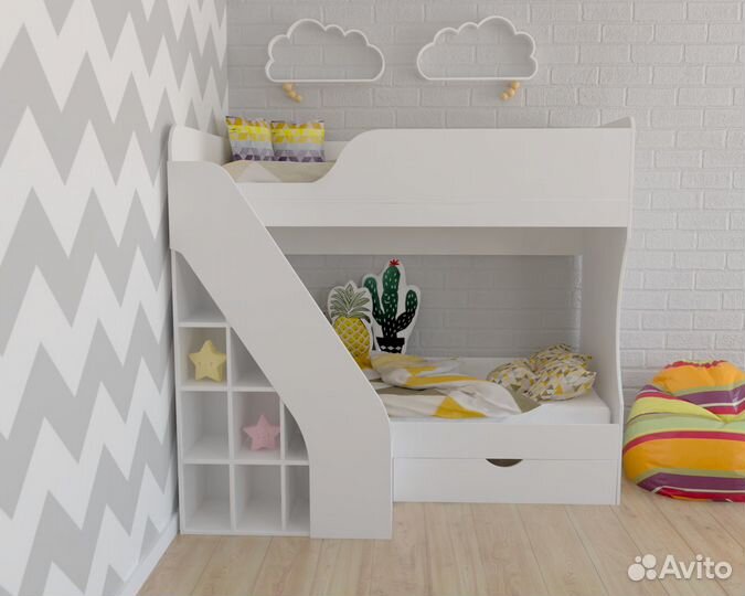 Кровать двухъярусная Умка-2 (правая/левая)